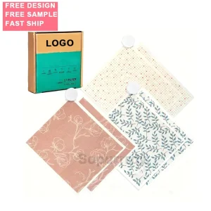 Custom Logo Reusable Swedish Dishcloths Super Absorbent Washable Swedish Dish Towels Biodegradable Non Scratch Paper Towels