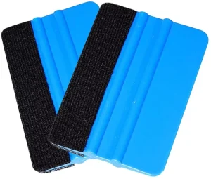 Custom Logo Screen Printing Squeegees Replaceable Felt Edge Vinyl Film Wrap Kits Set with Plastic Felt Squeegee Applicator Tools