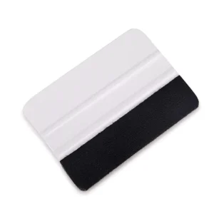 Custom Logo Screen Printing White Squeegees Plastic Felt Squeegee Applicator Tools Replaceable with Felt Edge