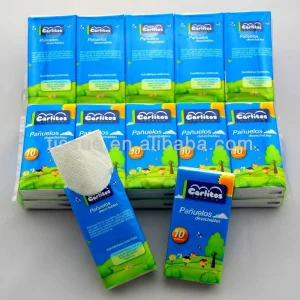 Custom Logo Virgin Pulp Portable Facial Tissues Paper Tissues 3ply Standard Pocket Tissue