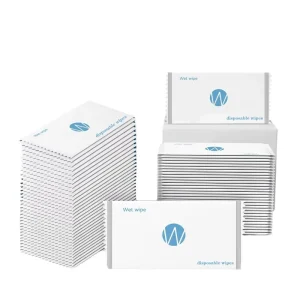 Custom Logo Wet Wipes Individually Wrapped Alcohol Free Fragrance Free Ultra Soft Cleansing Wipes for Hotel Restaurant Office