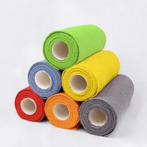 Custom Logo and Packing Multi Purpose Absorbent Tear Off Edgeless Microfibre Towel Roll Rag Kitchen Microfiber Cleaning Cloth