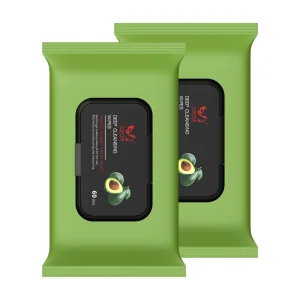 Custom Made Dead Sea Mineral Wipes With Aloe Vera 60 Count Disposable Facial Towelettes Effective Makeup Remover Gentle