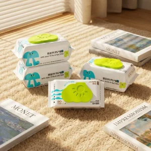 Custom Made Direct Supply Soft 80pcs Degradable Wet Toilet Tissue for Body Cleansing