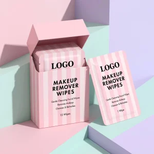 Custom Makeup Remover Wipes Individually Wrapped Alcohol Paraben Free OEM ODM Private Label Bulk Supply