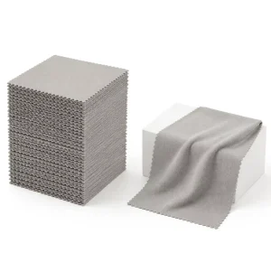 Custom Microfiber Screen Cleaner Cloths Multi Device Square Textured Cleansing Wipes Logo Printable Custom Sizes No Scratch