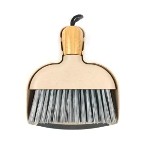 Custom Mini Dustpan and Brush Set with Bamboo Handle Small Broom and Dustpan Set for Kitchen Desktops Bedroom