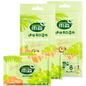 Custom Mini Wet Wipes Package Multi Purpose Cleaning Wipes for Adults Baby Hand and Mouth Non Woven Wipes