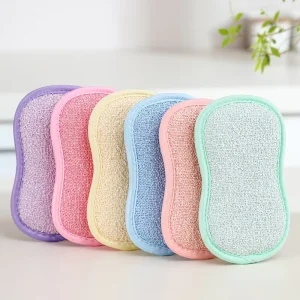 Custom Multi-Color Kitchen Scrub Sponges Scouring Pad for Cleaning Dishes Pots and Pans