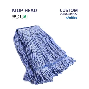 Custom New Mop Head with High Dehydration Rate Heavy Duty Commercial Mop Head Replacement for Cleaning