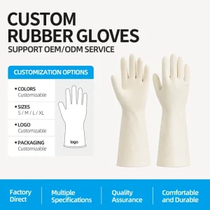 Custom Nitrile Gardening Gloves Heavy-Duty Nitrile Gloves