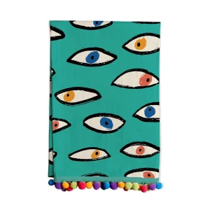 Custom OEM Dish Towel Custom Logo Premium Hemmed Cotton Slub Reactive Digital Print Cartoon Pattern for Bakery MOQ 1pcs