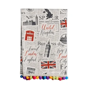 Custom OEM Kitchen Cartoon Dish Towel Bulk Supply High Colorfast Cotton Canvas Digital Print Eco-Friendly Promotion NO