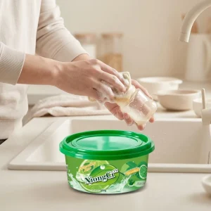 Custom OEM ODM Eco-Friendly Lemon Fragrance Stain Remover Kitchen Dishwashing Detergent Paste Disposable