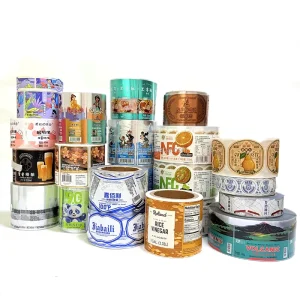 Custom Oil Proof Waterproof Durable Self Adhesive Labels Stickers Customizable CMYK Printed Fruit Food Drinks Daily Chemicals