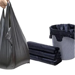 Custom PE Polyethylene T-Shirt Garbage Bags for Home Use and Bin Liners