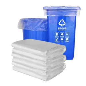 Custom PE Trash Bags, 100 Pieces, for Kitchen Food Scraps, Sharp Leftovers, Surgical Masks, and Pills