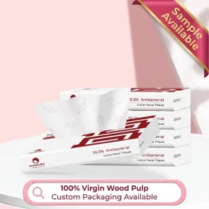 Custom Packaging Available Skin-Care Grade Tissue 3 Ply Moisturizing Virgin Wood Pulp Soft Lotion Facial Tissue