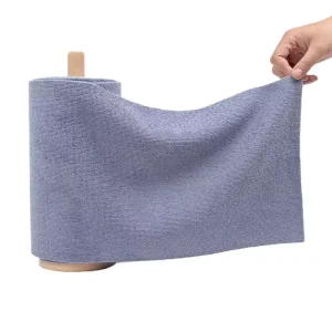 Custom Packaging Reusable Microfiber Tearlable Cleaning Cloth Kitchen Cars Dish Rags Nonwoven Fabric Tear Away Cleaning Rolls