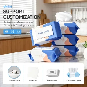 Custom Packing Fragrance High-Grade Soft Wet Baby Wipes Premium Quality for Baby Daily Cleaning