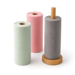 Custom Patterned Quick-Dry Microfiber Towel Roll Disposable Tear-Away Cloth for Kitchen Cleaning