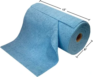 Custom Perforated Microfiber Cleaning Cloth Roll Reusable Tear Off Kitchen Towel Washable Dish Rag Paper Towel Alternative Bulk