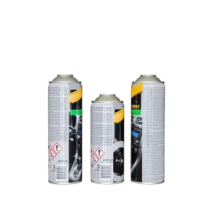 Custom Print Logo Design Refillable Metal Aerosol Can Aluminum Iron for Car Degreaser and Wheel Care Spray Container Pack