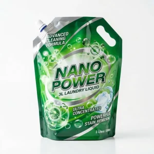 Custom Printed 1L 3L 5L Laundry Liquid Spout Pouch Refill Bag with Handle