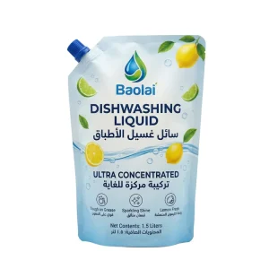 Custom Printed 500ml 750ml Refill Packaging Dishwashing Liquid Stand up Spout Pouch Bag