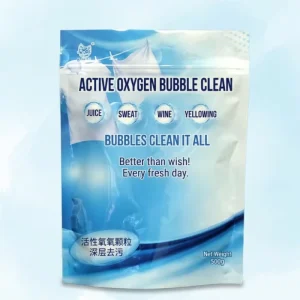 Custom Printed Active Oxygen Bubble Clean Powder Packaging Bag 500g Laundry Detergent Pouch Deep Cleaning Plastic Bag
