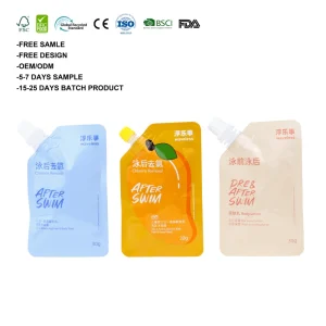 Custom Printed Aseptic EVA Shower Gel Shampoo Dishwashing Doypack Soap Liquid Refill Packaging Bag Laundry Detergent Spout Pouch