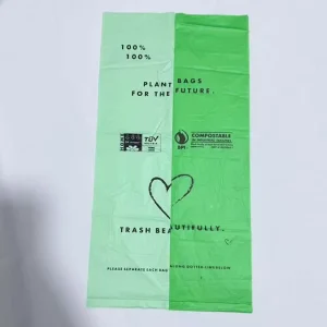Custom Printed Biodegradable T-Shirt Compostable Garbage Bags for Household Use