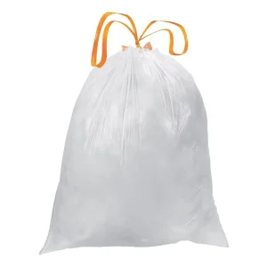 Custom Printed Drawstring Plastic Garbage Bags Durable Disposable Trash Bags for Household and Commercial Use