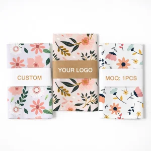 Custom Printed Kitchen Tea Towels with Cartoon Pattern and Customized Logo