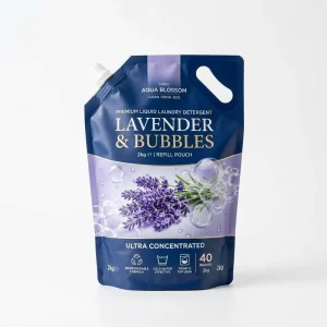 Custom Printed Liquid Soap Packaging Refill Spout Pouch Food Grade Detergent Laundry Liquid Bag with Handle
