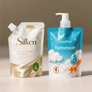 Custom Printed Moisture Proof 500g Portable Soap Powder Shampoo Liquid Packaging Spout Pouch for Laundry Detergent