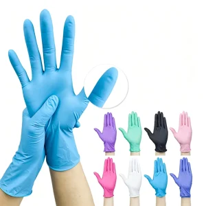 Custom Printed Nitrile Gloves, Latex-Free, Non-Toxic, Food-Grade for Kitchen Cooking and Cleaning