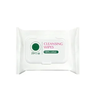 Custom Printed Organic Facial Cleansing Wipes Private Label Face Wet Tissues
