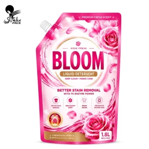 Custom Printed Plastic Laminated Detergent Spout Pouch for Laundry Liquid Refill Packaging
