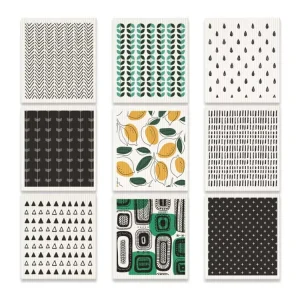 Custom Printed Reusable Swedish Dish Cloths Absorbent Cellulose Sponge Kitchen Cleaning Towels Biodegradable Cotton Wipe Bag