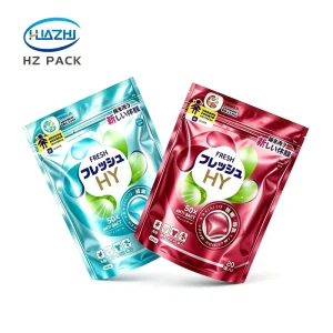 Custom Printed Stand up Zipper Pouch 1kg 3kg 5kg Laundry Detergent Powder Liquid Soap Fabric Softener Dishwashing Cleaner