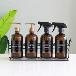 Custom Printed Waterproof Vinyl Hand Sanitizer and Soap Solution Bottle Sticker Labels for Personal Care