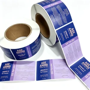 Custom Printed Waterproof Vinyl Roll Labels Self Adhesive Private Logo Cosmetic Stickers for Skincare Chemical Bottle Packaging