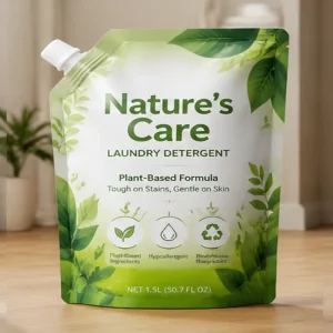 Custom Printing Laminated Plastic Stand up Spout Pouch Leak Proof Liquid Packaging Bag for Laundry Detergent Refill