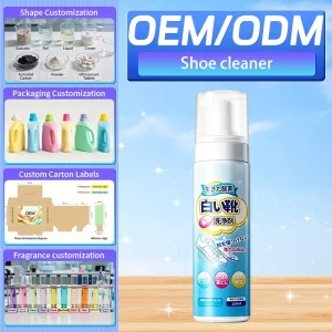 Custom Private Label Joya Oxygen Spray Shoe Cleaning Mousse Water free Sneaker Cleaner Supplies Athletic Shoes Cleaning 50% 80%