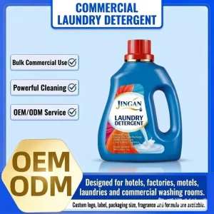 Custom Private Label Laundry Detergent Soap Liquid Large Capacity for Hotel Linen Factory Uniform Washing