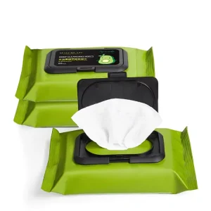 Custom Private Logo Avocado Organic Makeup Remover Wet Wipe 60 Count Facial Refreshing Wet Tissue Customized OEM Adults