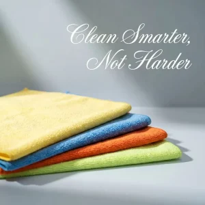 Custom Reusable Square Microfiber Cleaning Cloth for Kitchen and Car Cleaning