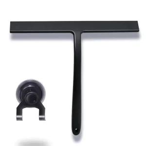 Custom Shower Squeegee with Suction Cup Holder Streak Free Full Silicone for Bathroom Glass Mirror and Window