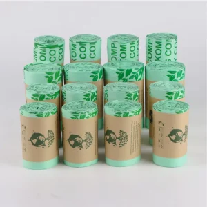 Custom Size Household Office Indoor Compostable Waste Trash Bags Disposable Kitchen Rubbish Garbage Bag Refuse Sacks